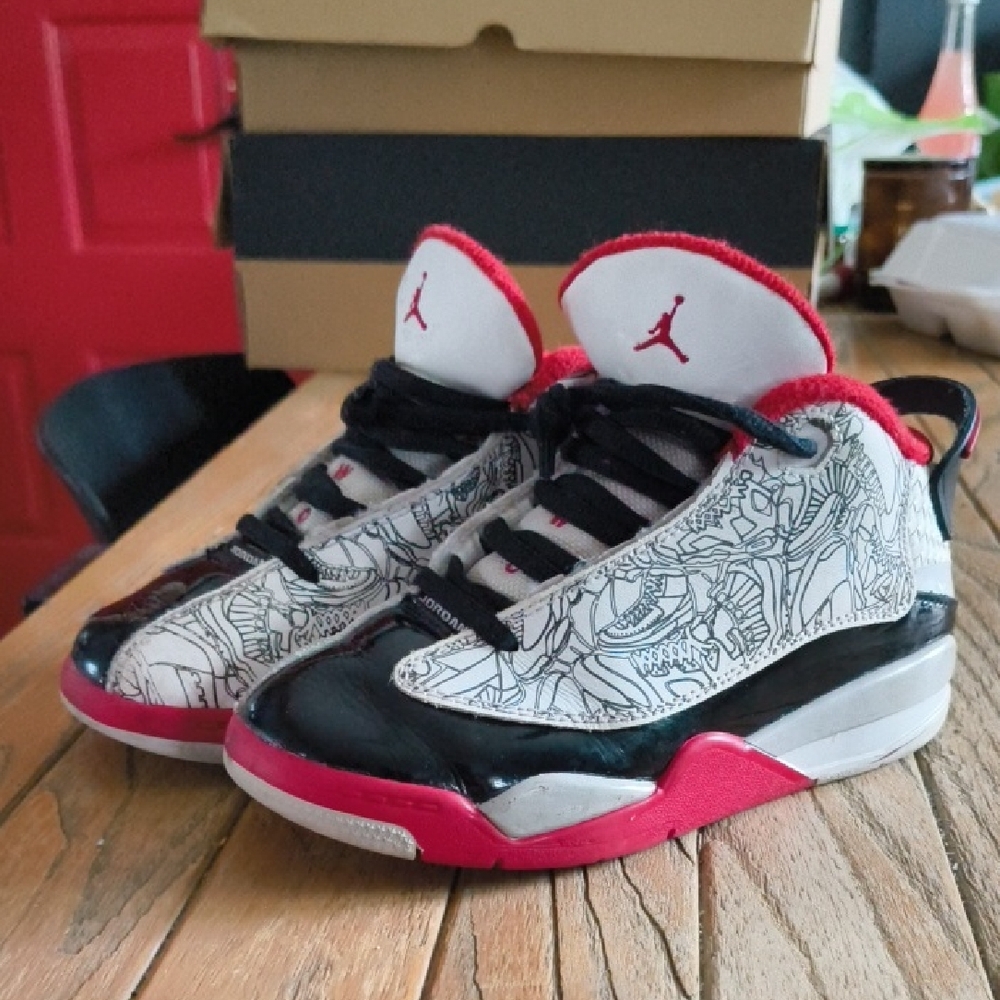 Jordan Kids Sneakers - Red, Black, White
